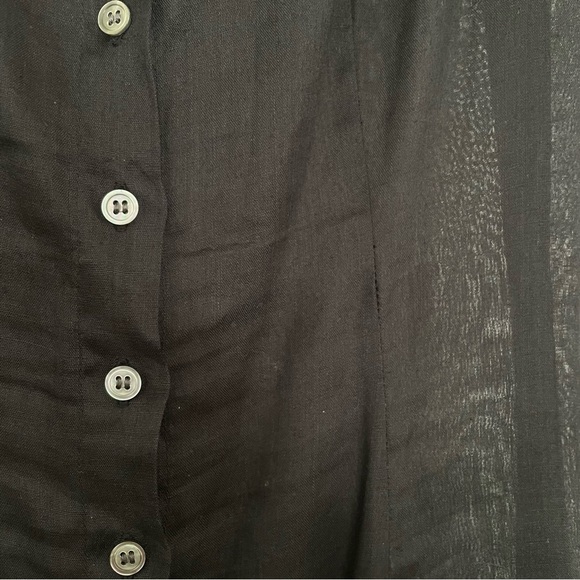 Doen Black Lantana Button Up Maxi Dress XS - Picture 9 of 9